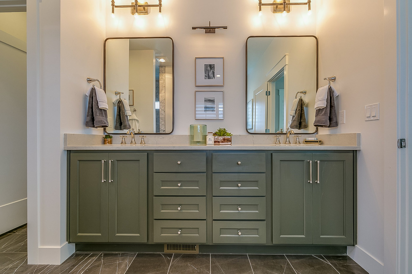 bathroom example with two sinks