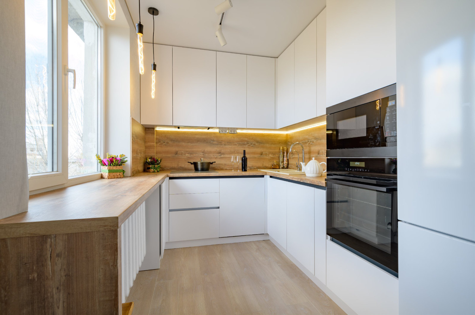 blue kitchen example