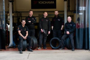 Blackboots Tyres garage team
