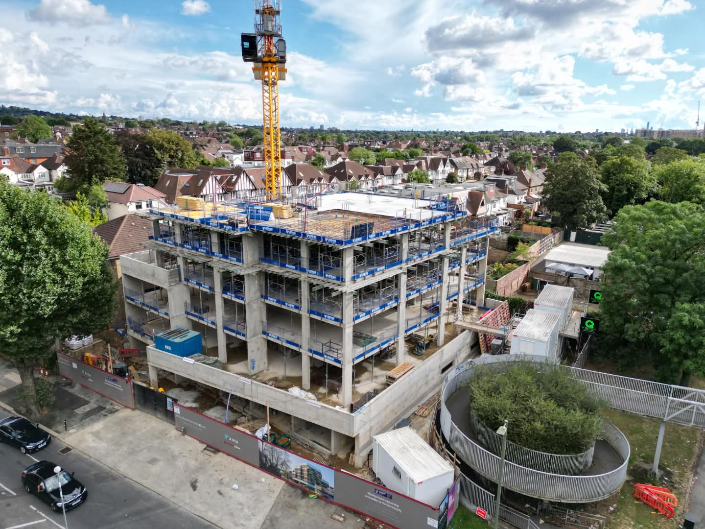 Golder green aerial construction