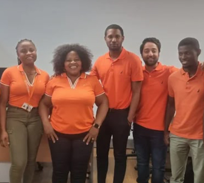 Nurse caring for a senior man