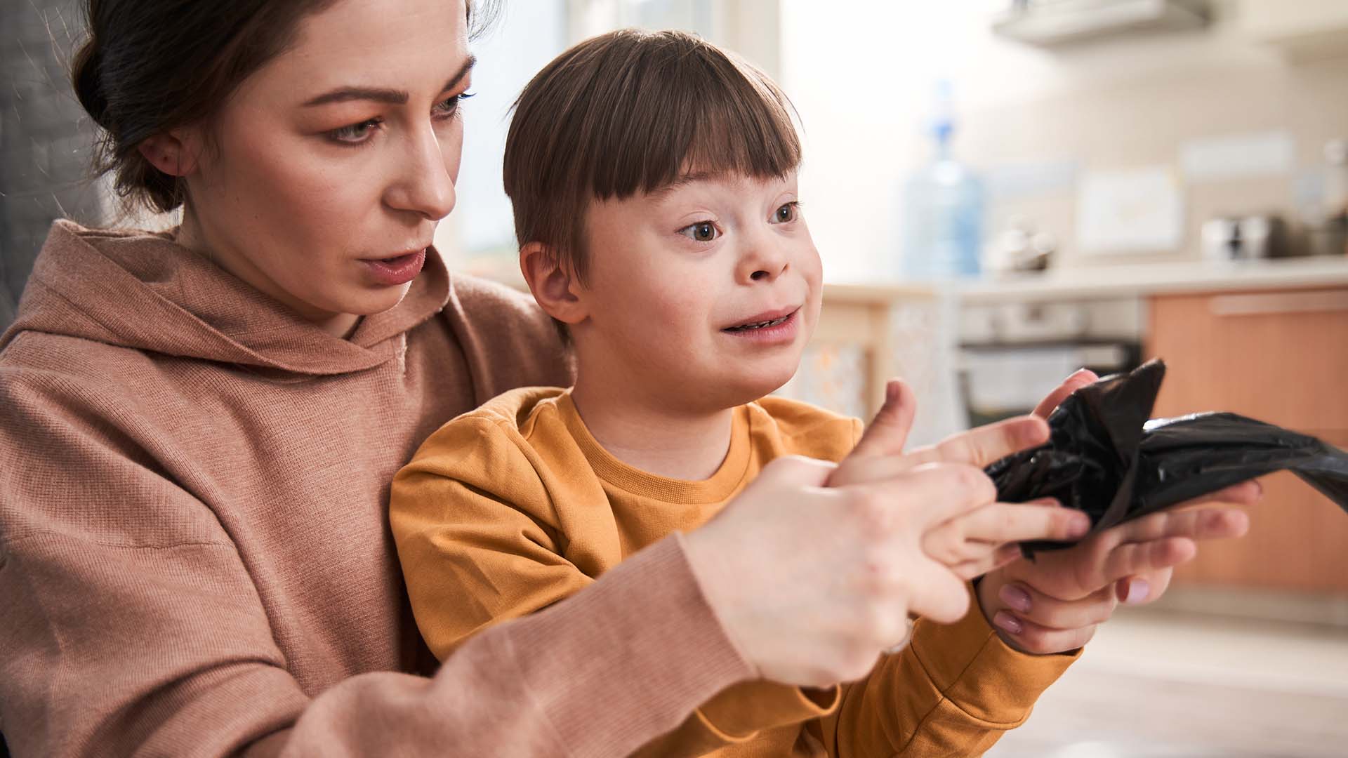 Nurse caring for a senior woman