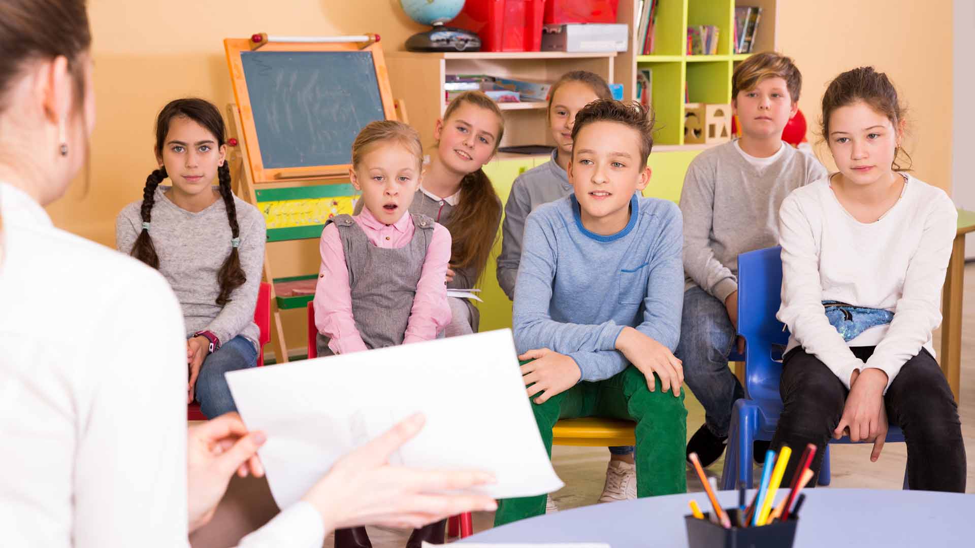 Children in classroom