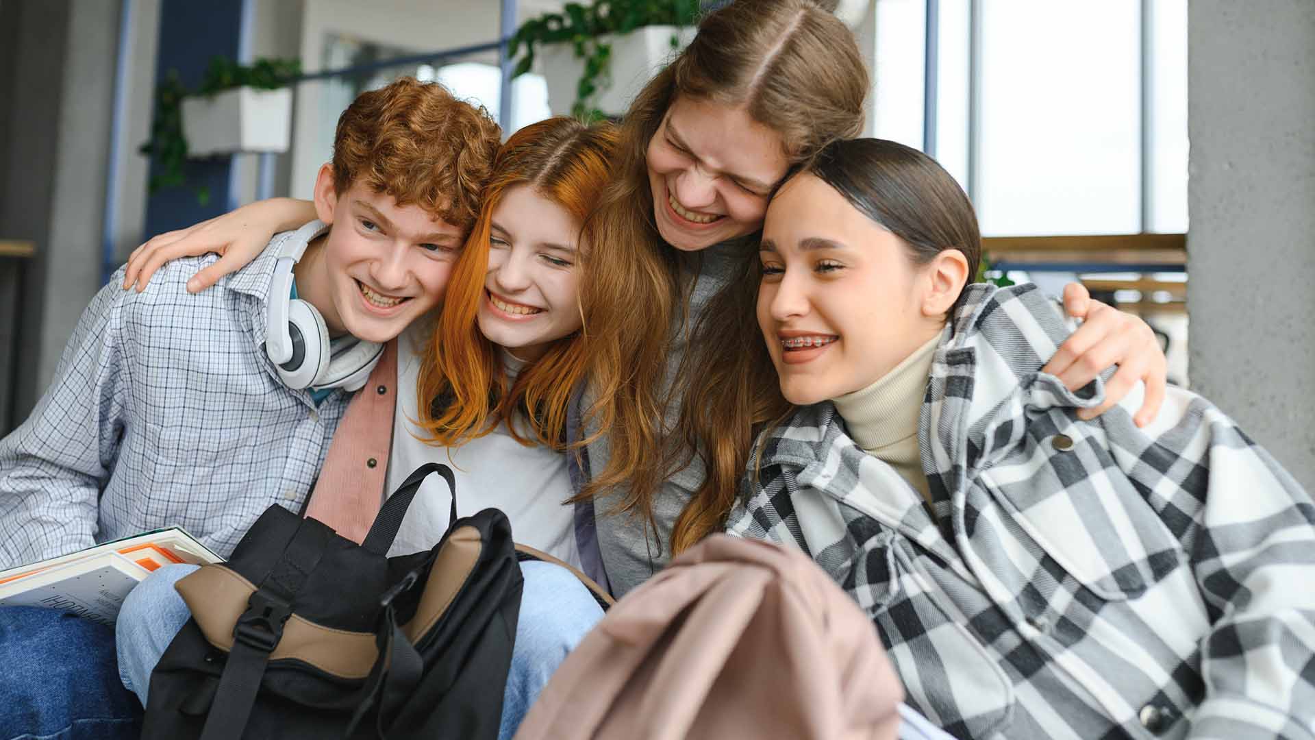 Mother with children