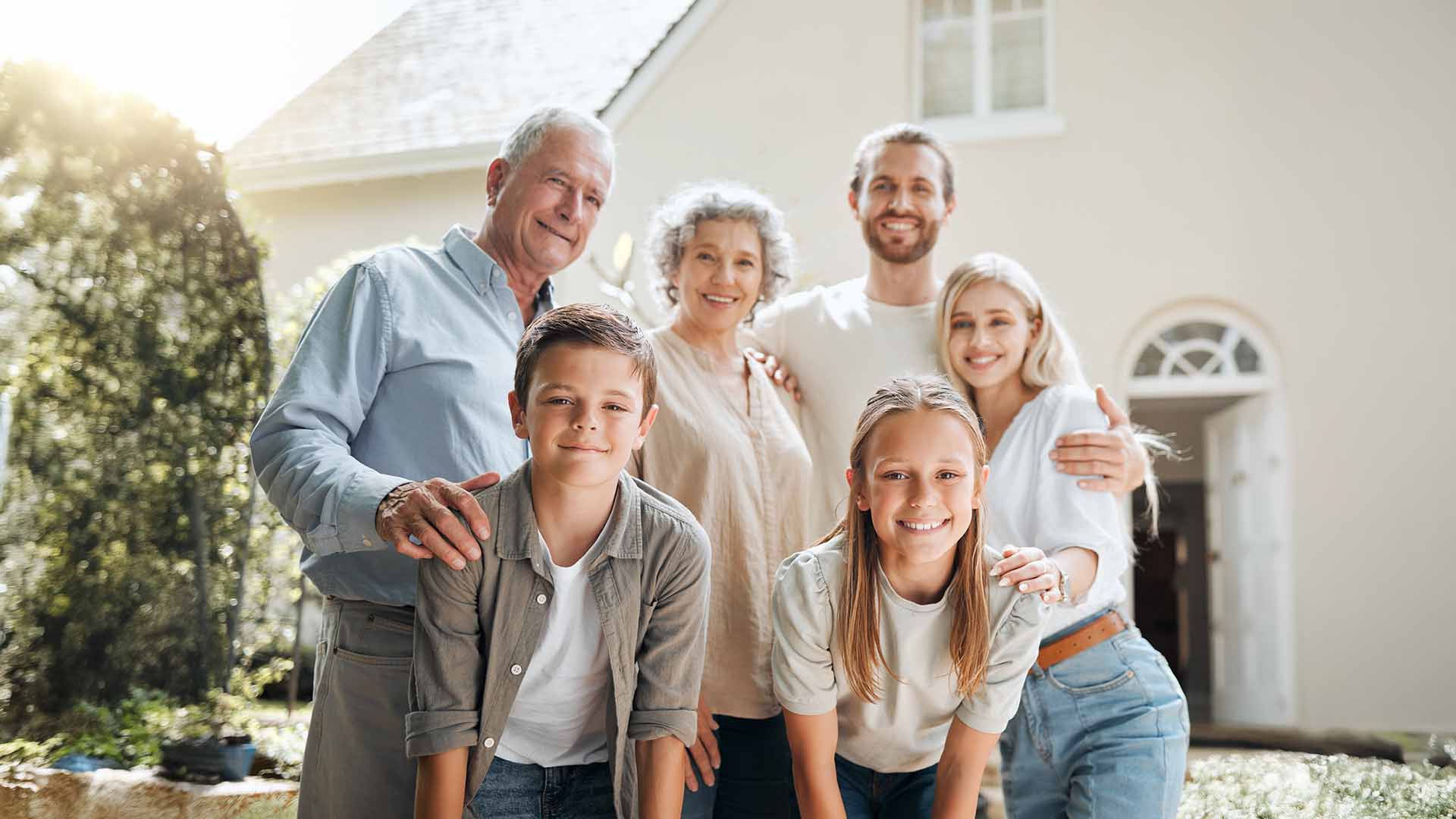 Mother with children