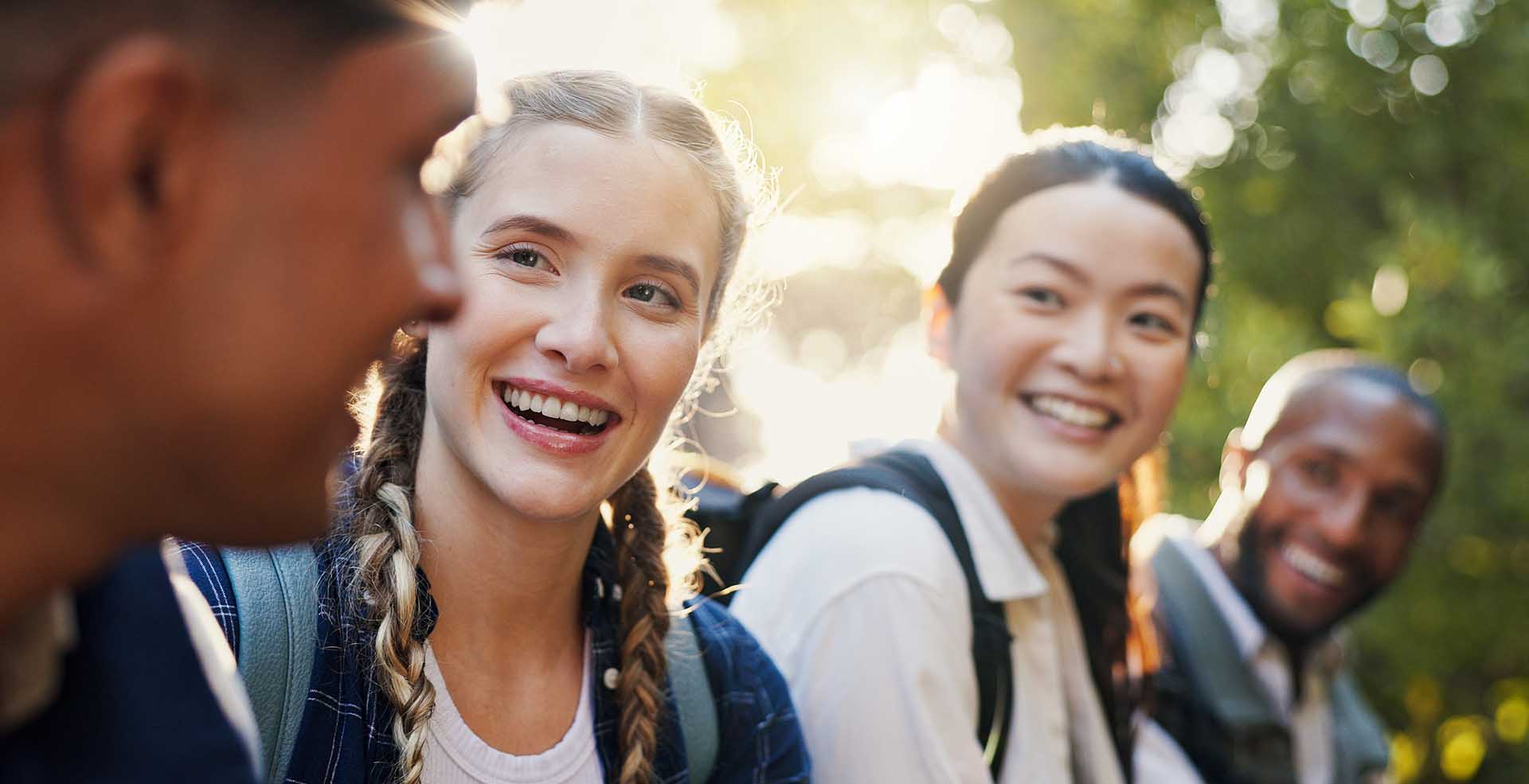 Mother with children