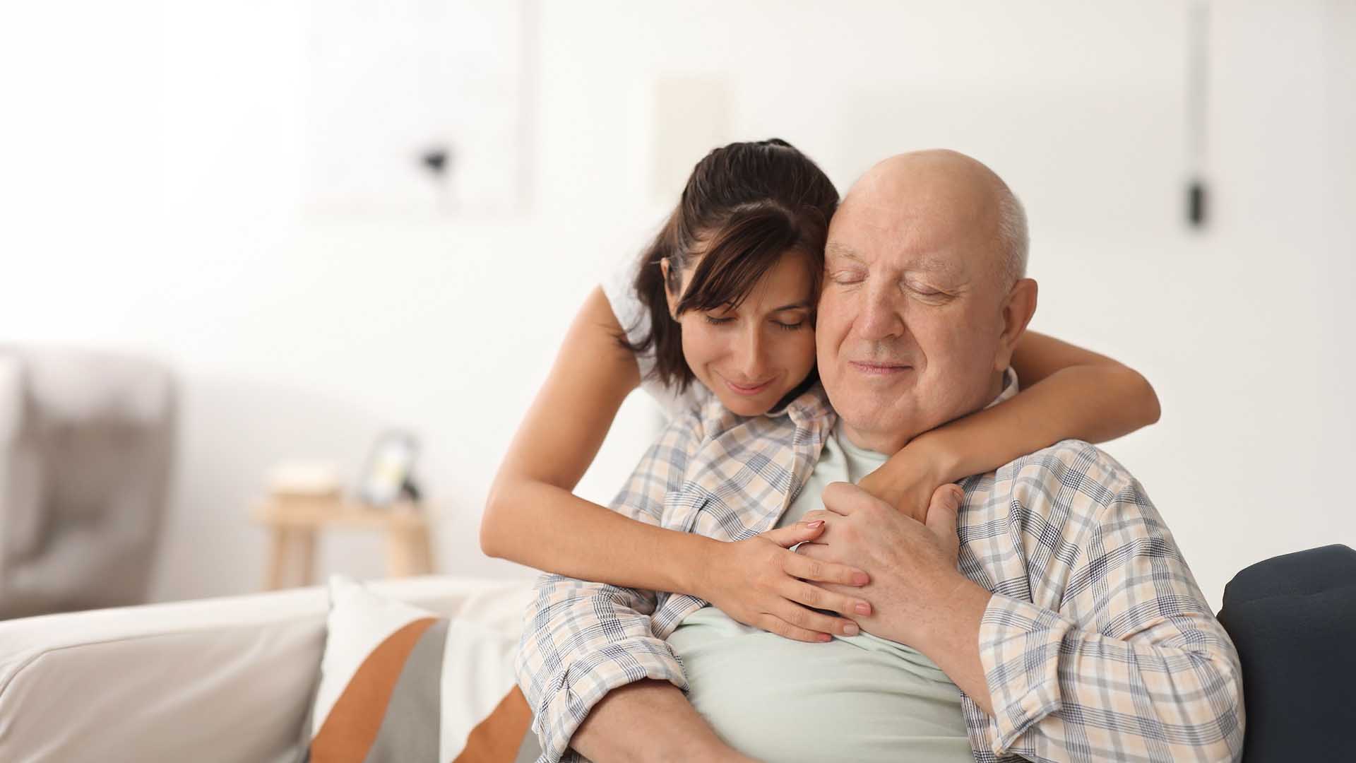 Nurse caring for a senior woman