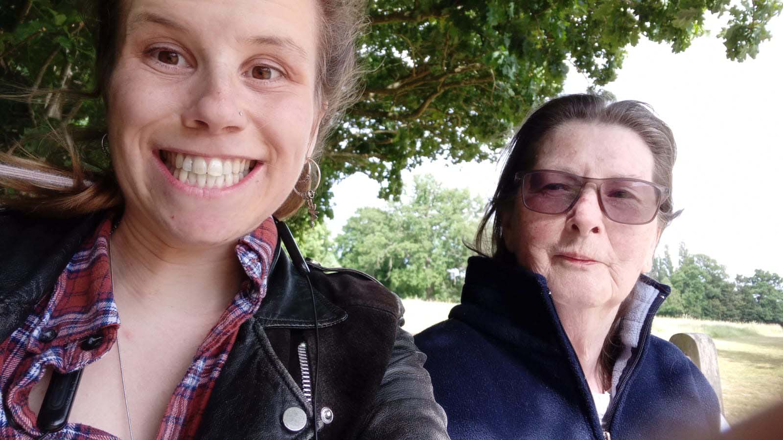 Happy women in nature