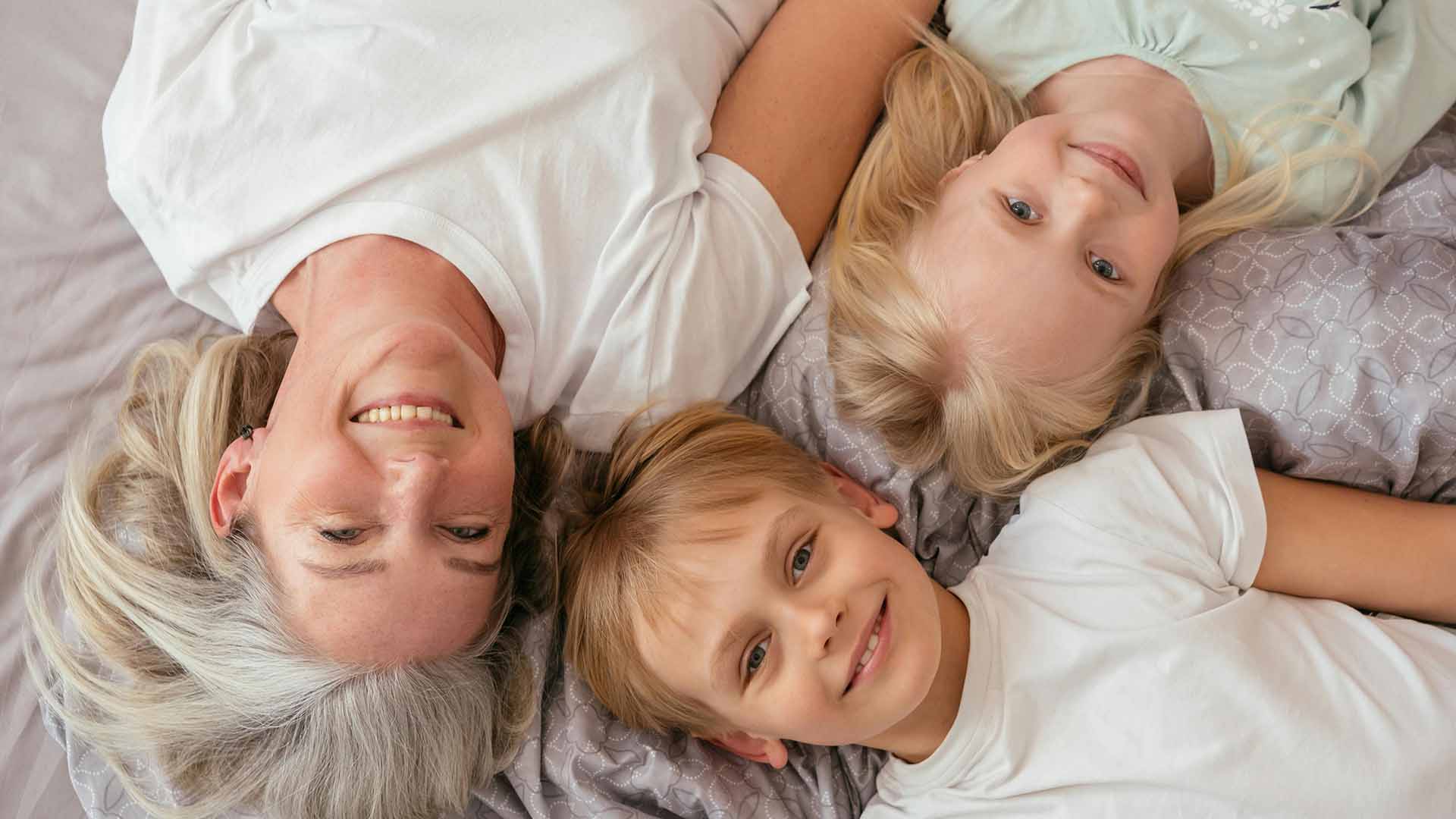 Mother with children