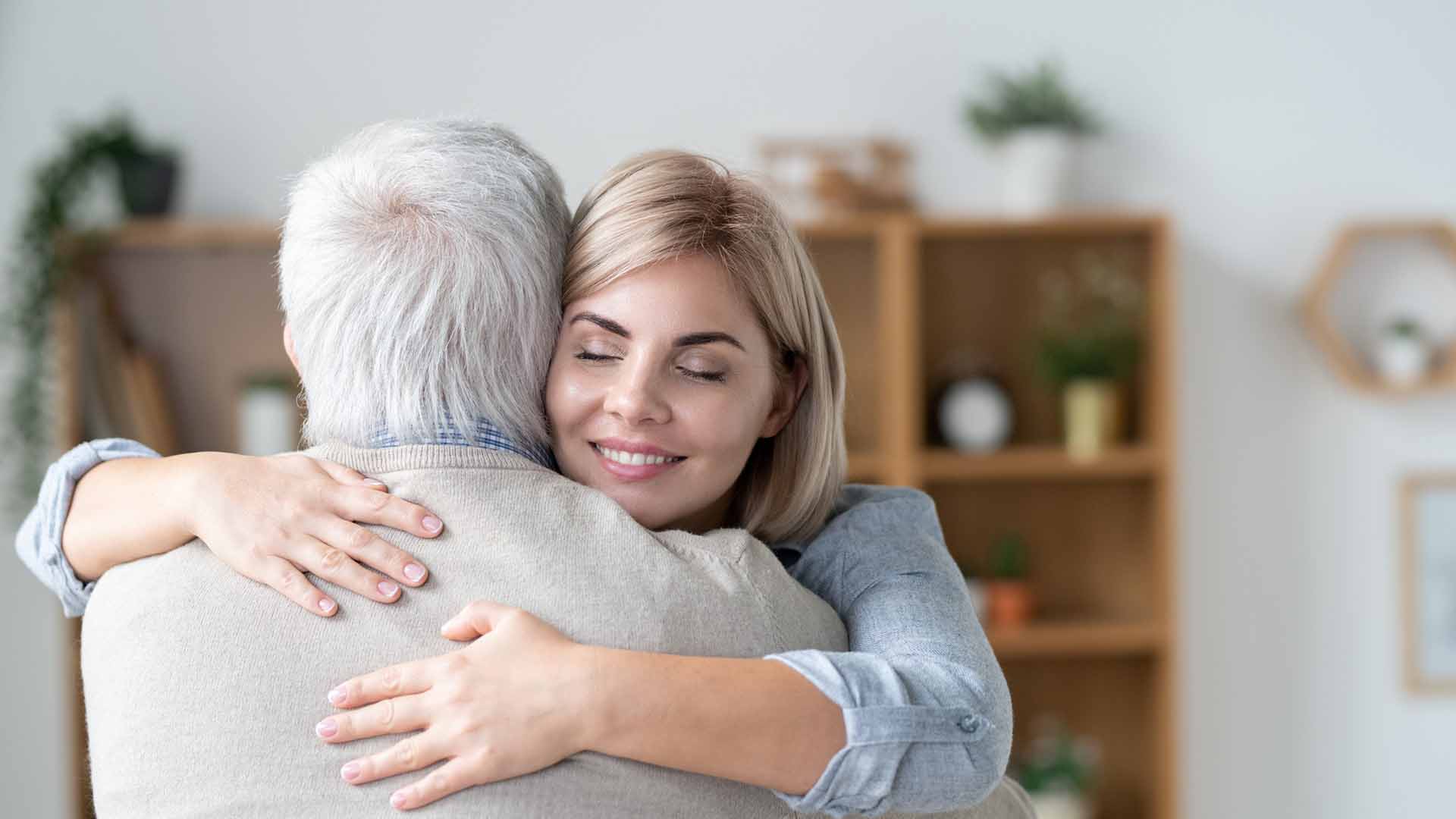 Nurse caring for a senior woman