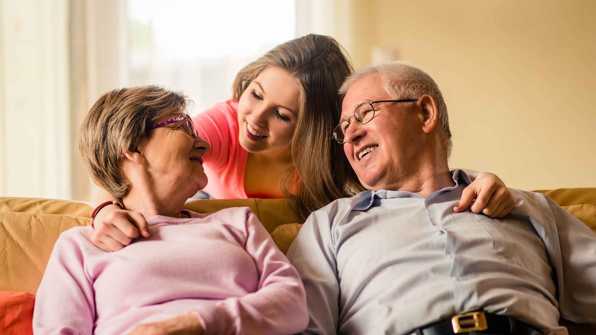 Nurse caring for a senior woman