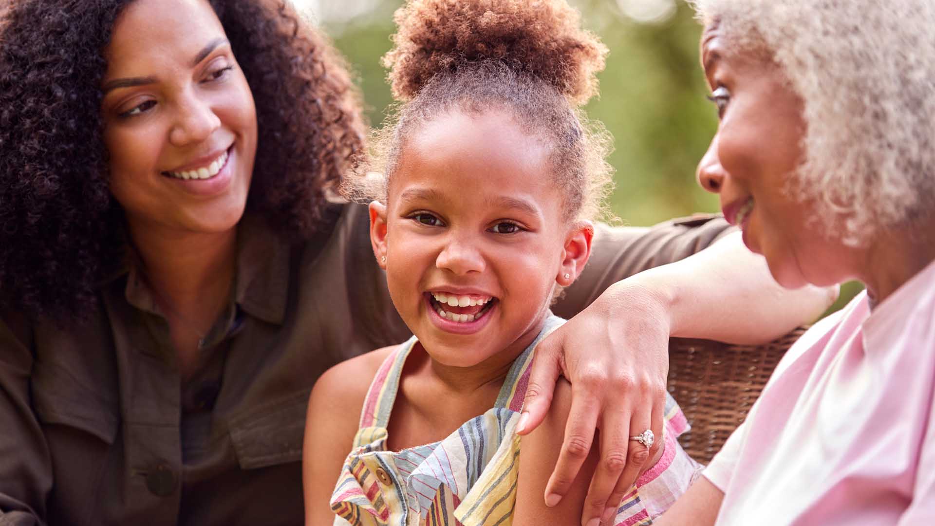 Mother with children