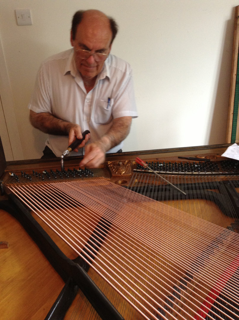 restringing the piano