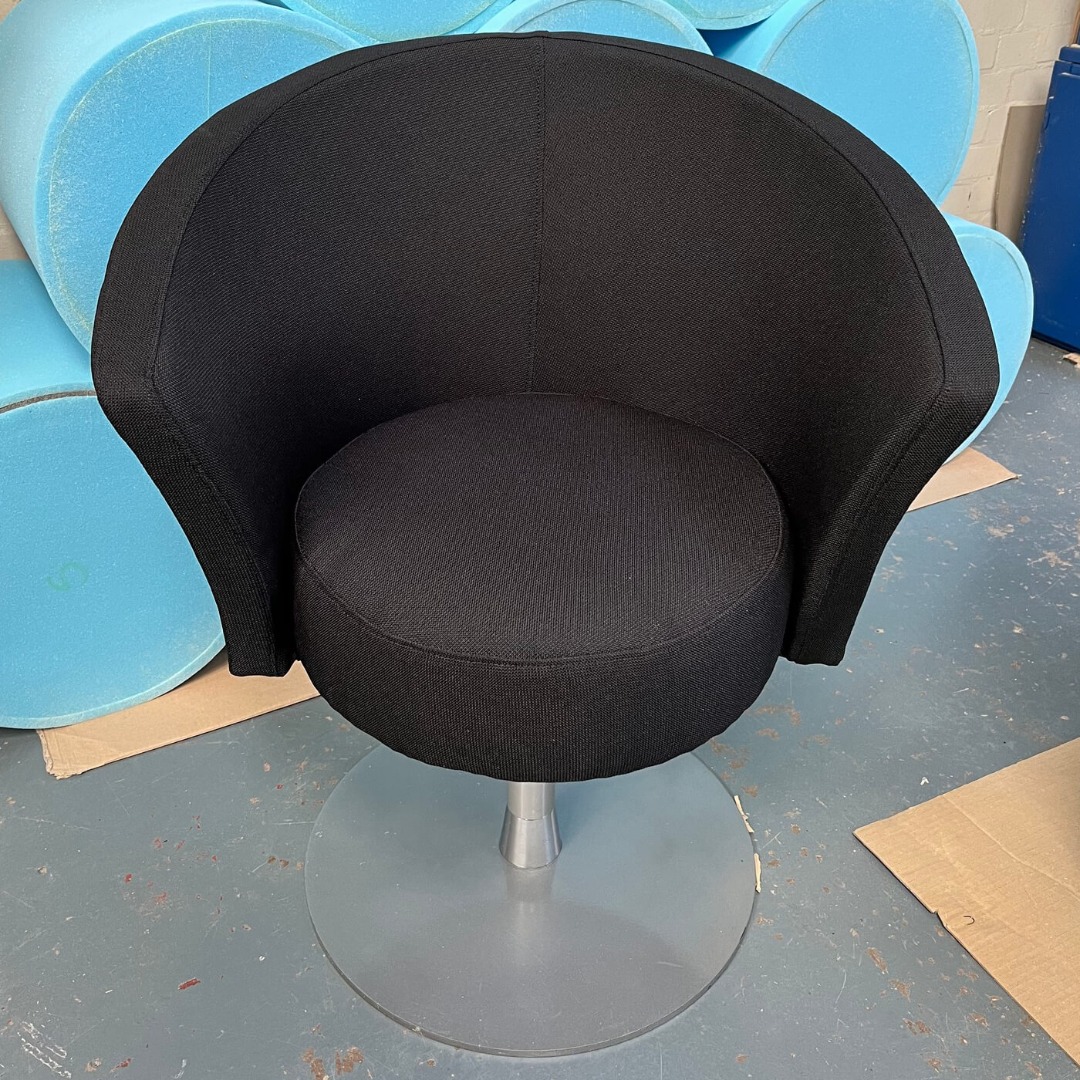 chair reupholstery after