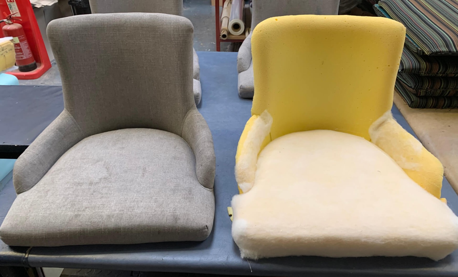 reupholstering cushions