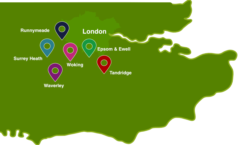 surrey family centres location map