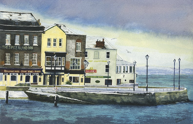 Old portsmouth dusted with snow 01