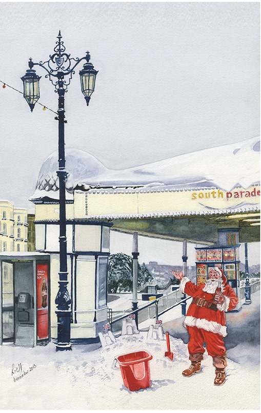 Santa visits south parade 01