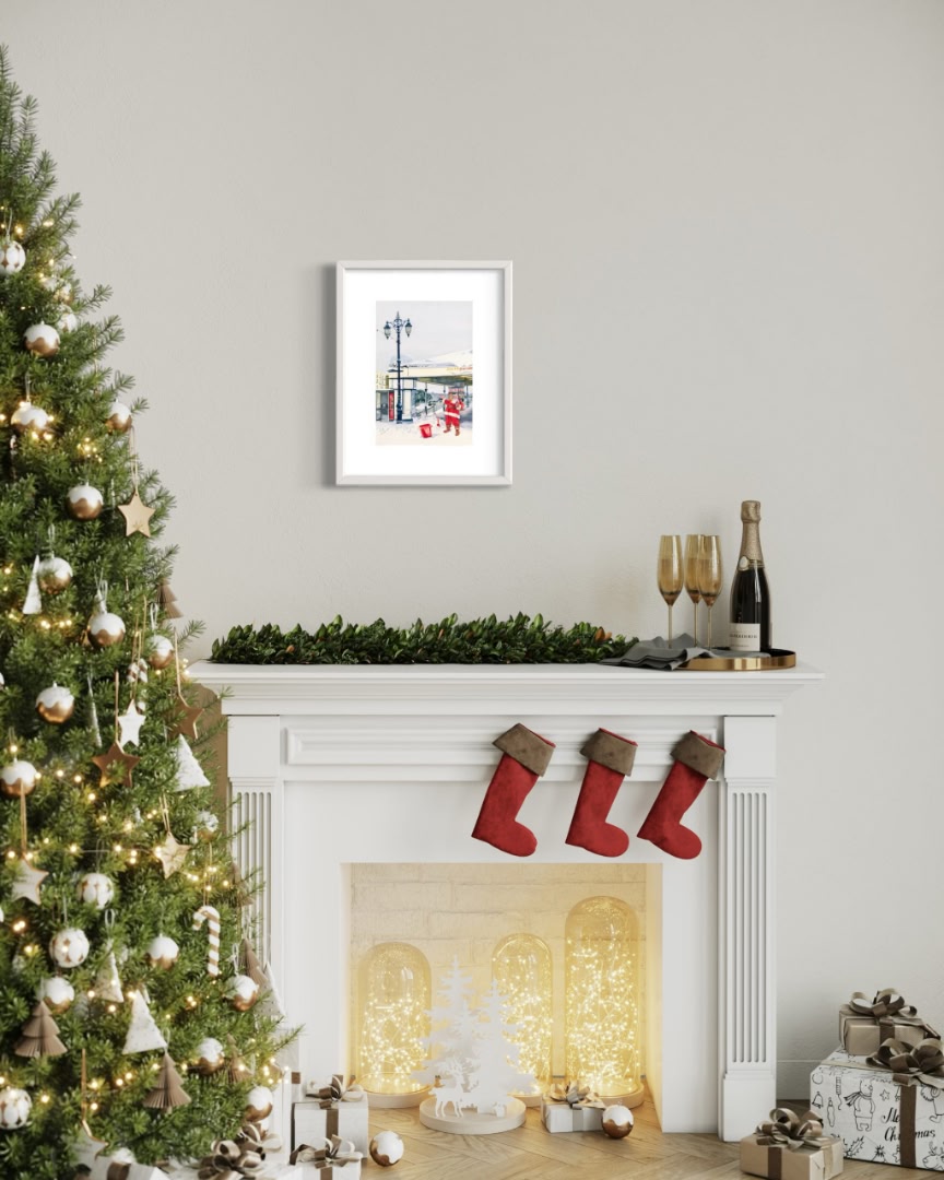 Santa visits south parade 02