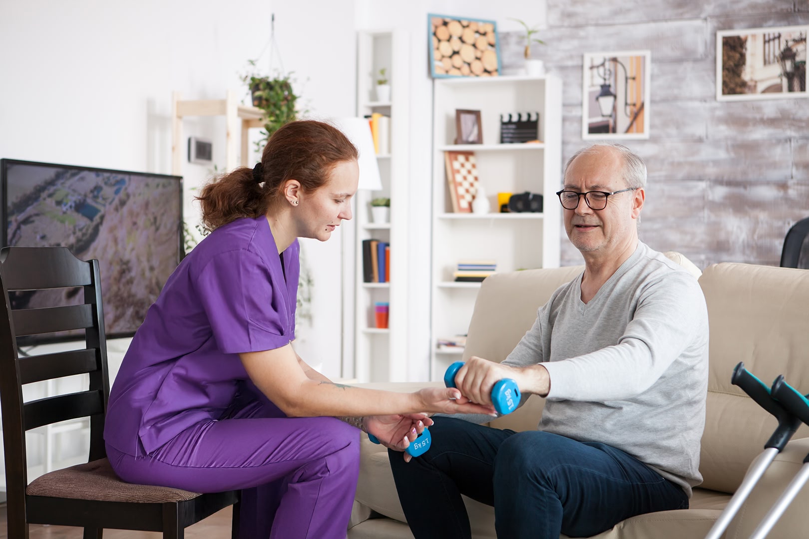 Doves care team outside