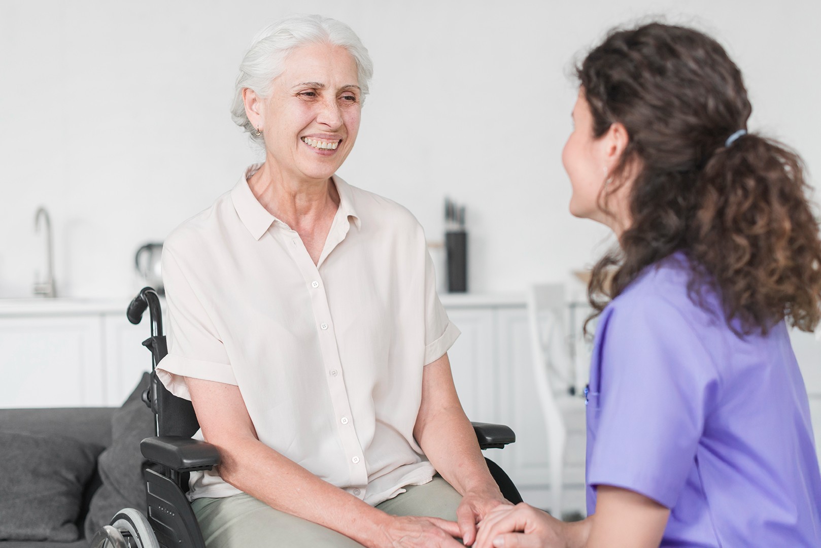 Doves care team outside
