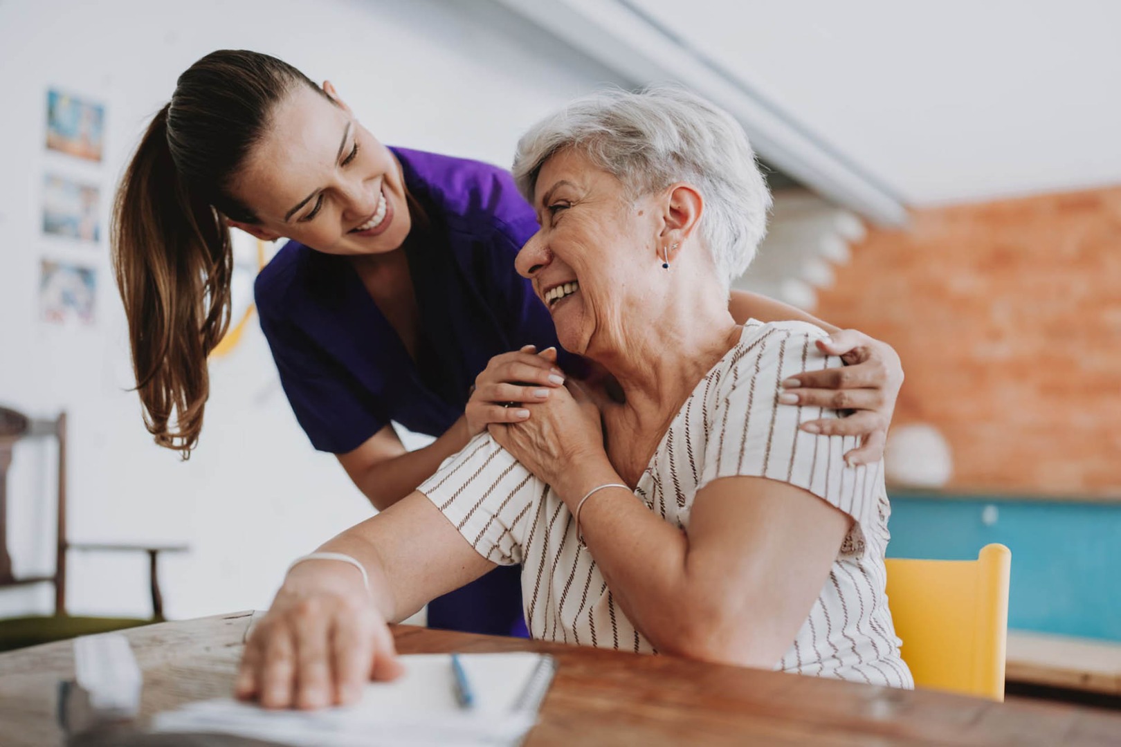 Doves care team outside
