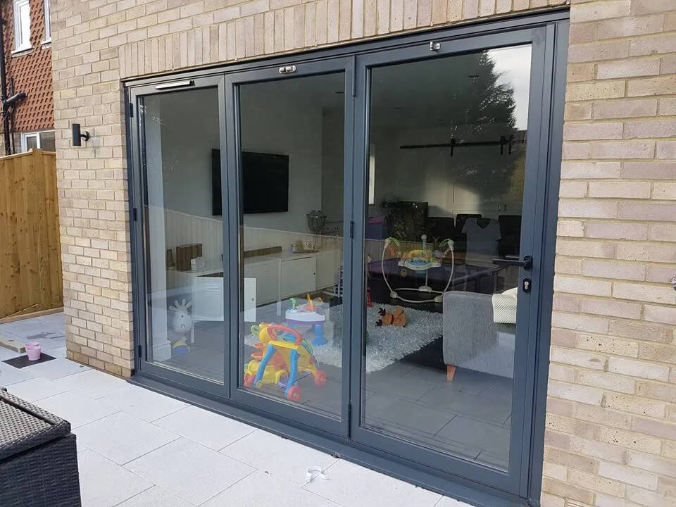 bifold door outside