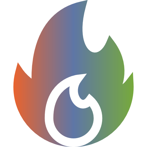 Fire gradient icon