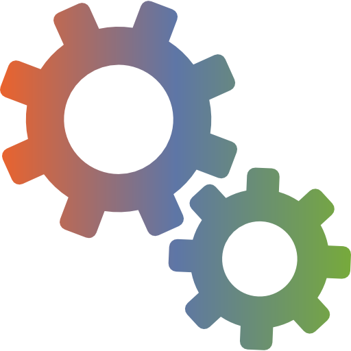 Two settings cogwheels