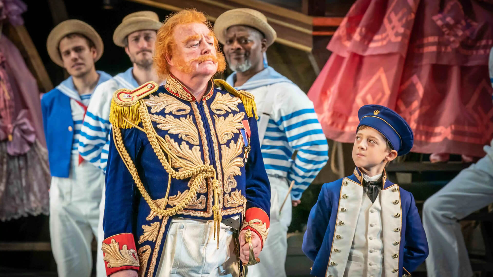 Les Dennis as Sir Joseph Porter, HMS Pinafore at the English National Opera