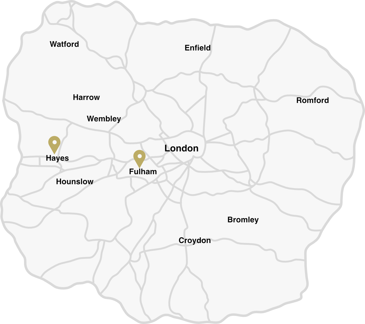 london map simplified