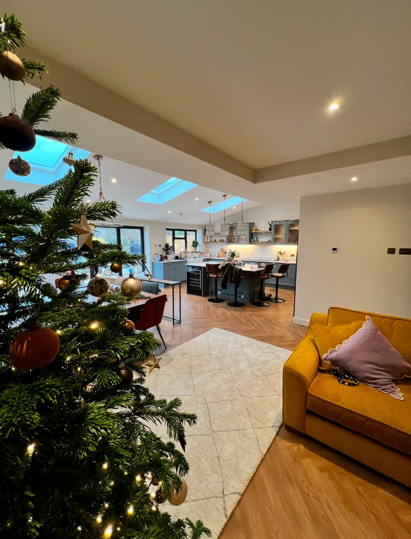 Open plan ground floor layout