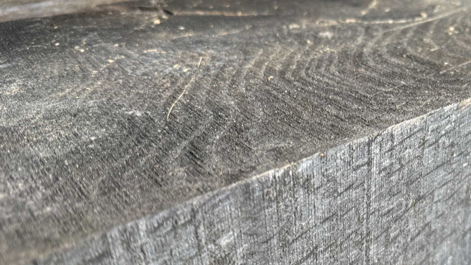 Naturally air-dried oak beam