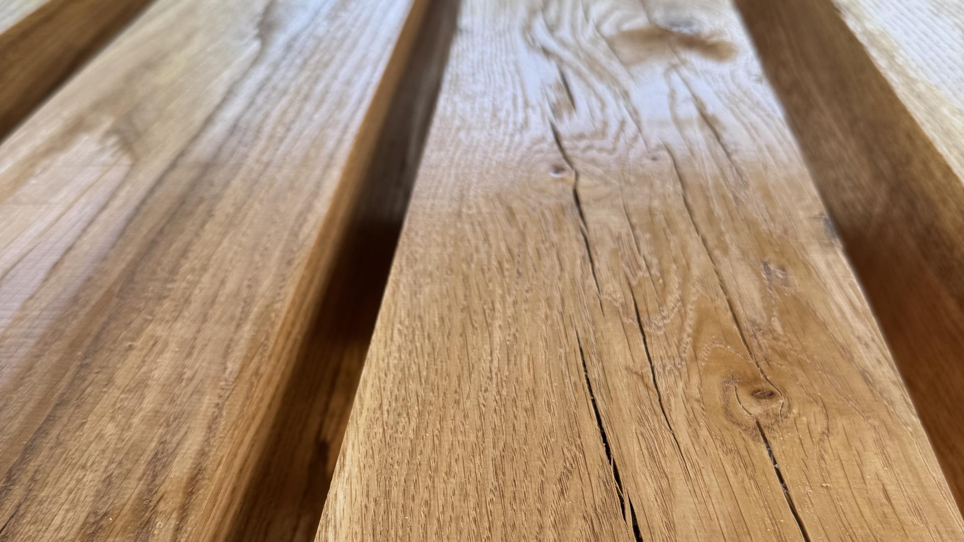 Oiled air dried oak