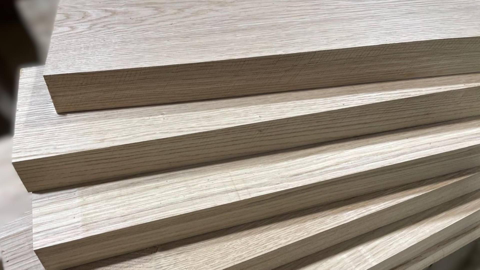 Planed all round boards in a stack