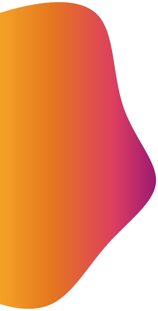orange and pink blob graphic