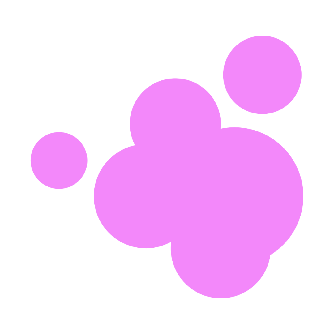 Cloud shape decor pink