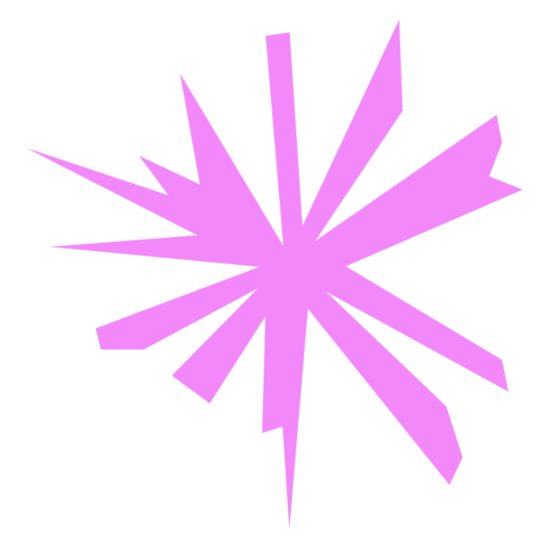 Pink shape white
