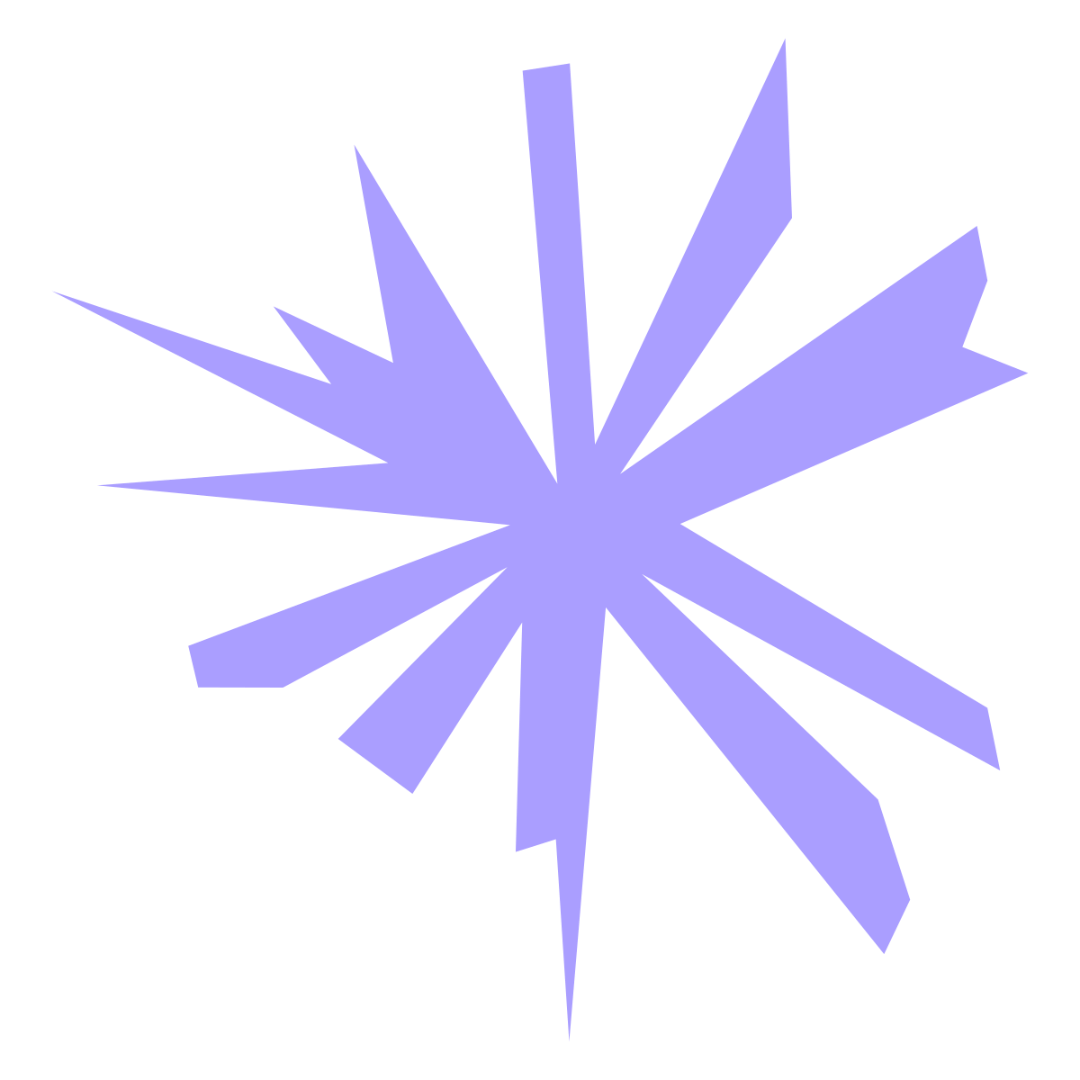 Purple star decor