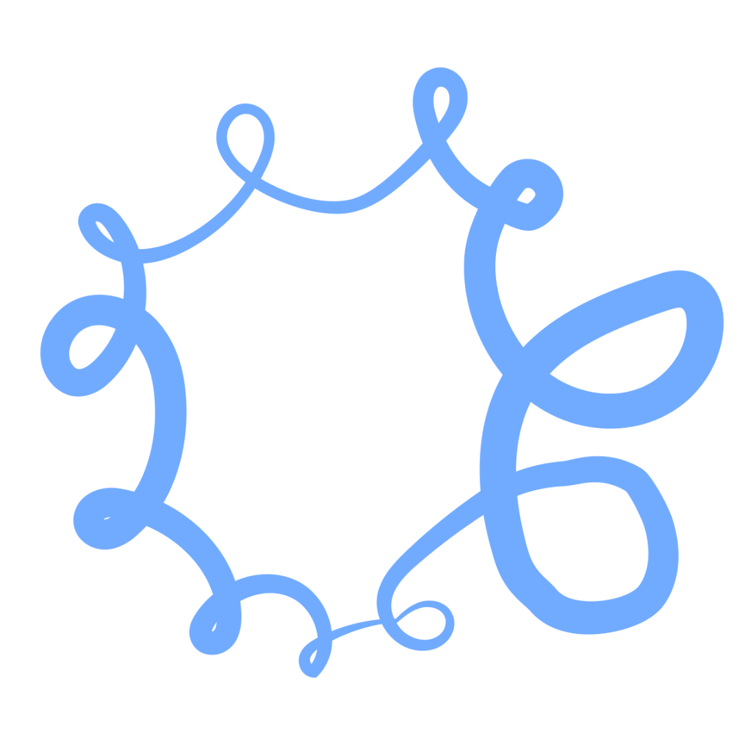 Shape curve blue