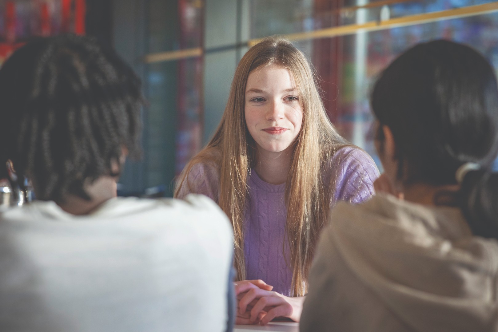 Teens at table 2