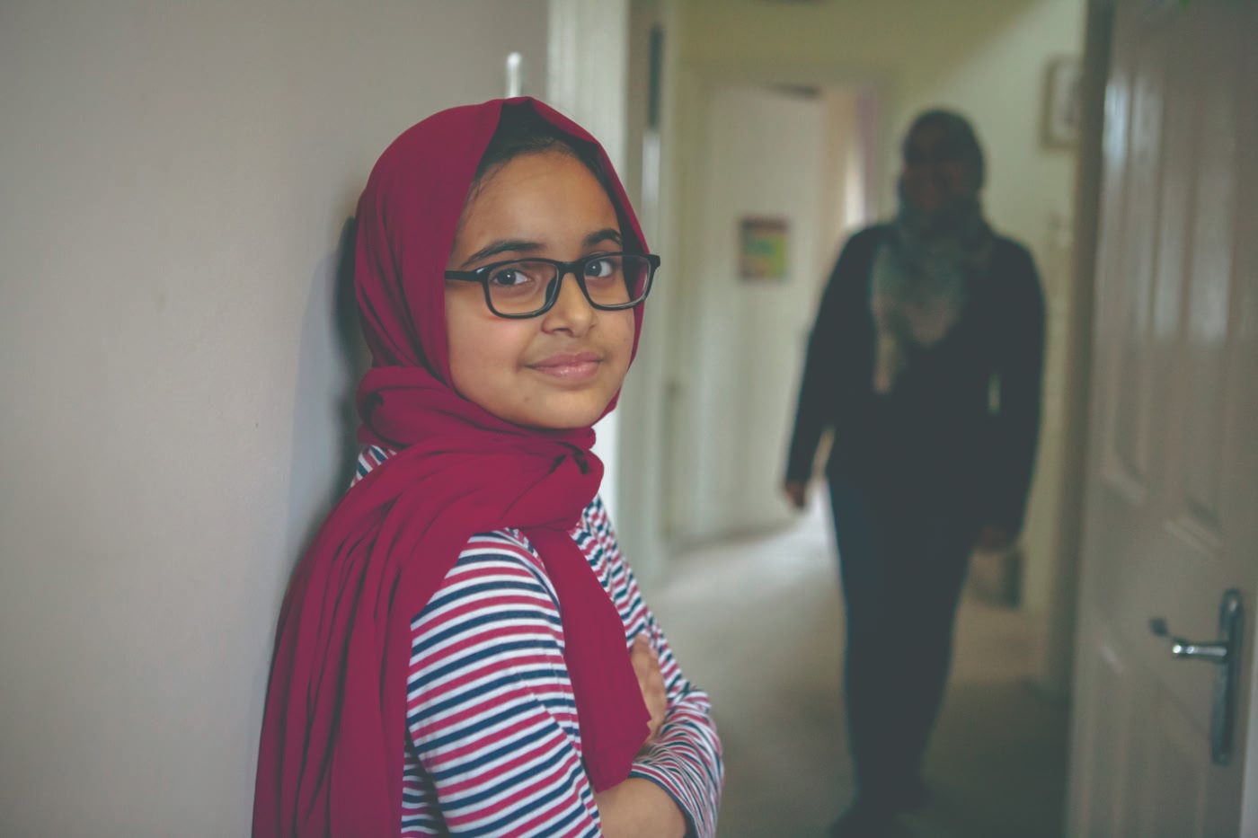 Young girl smiling
