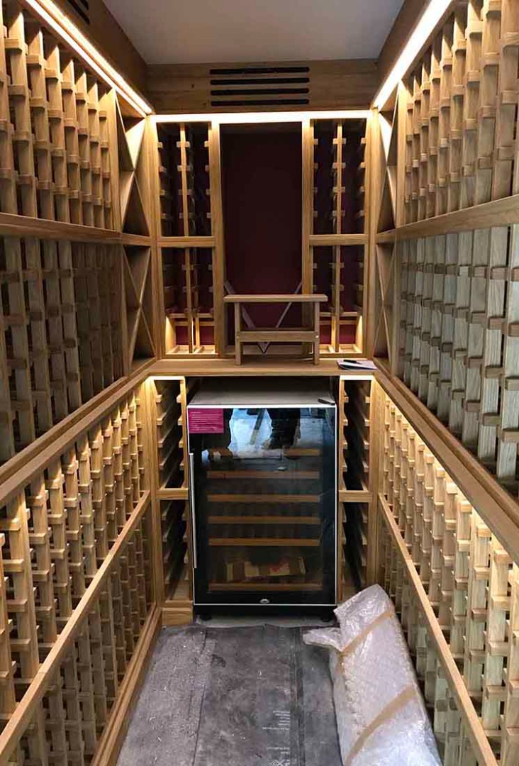 Wine cellar lighting