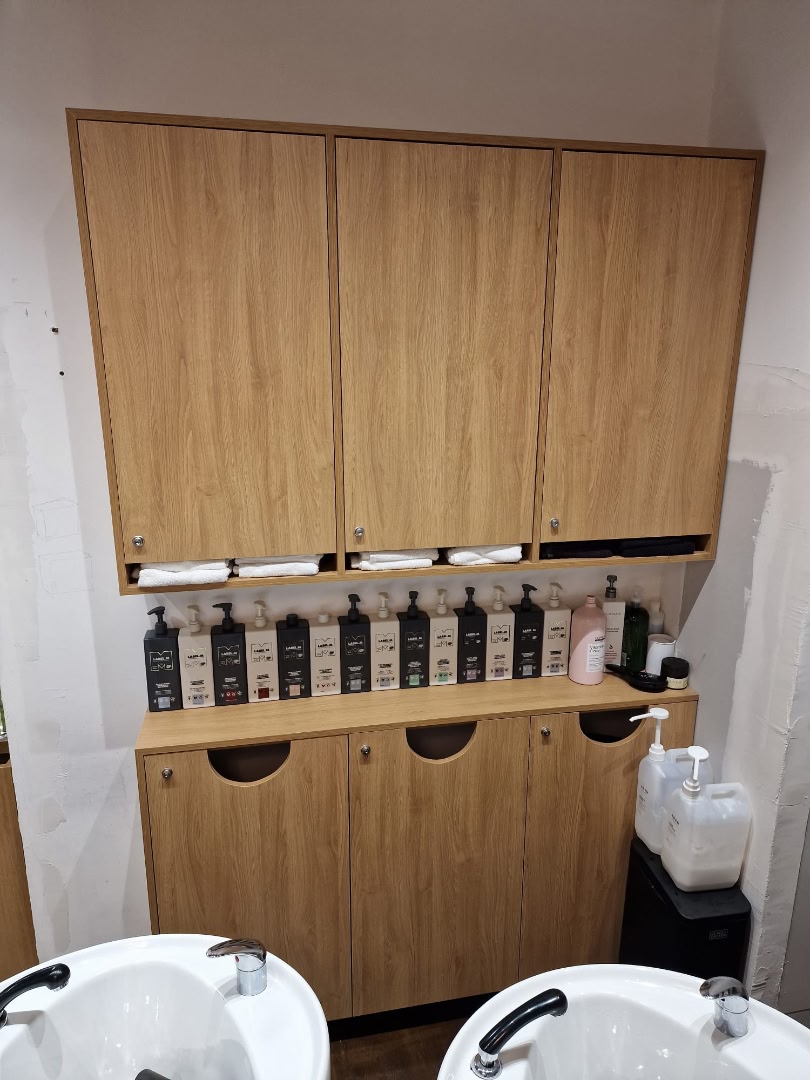 Six commercial cabinets