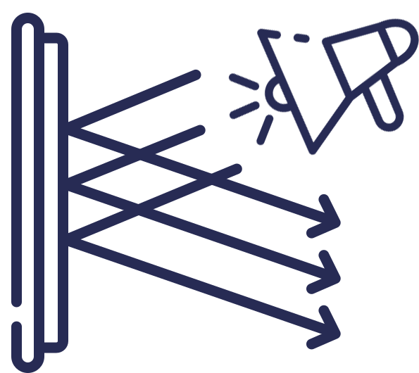 Anti glare megaphone