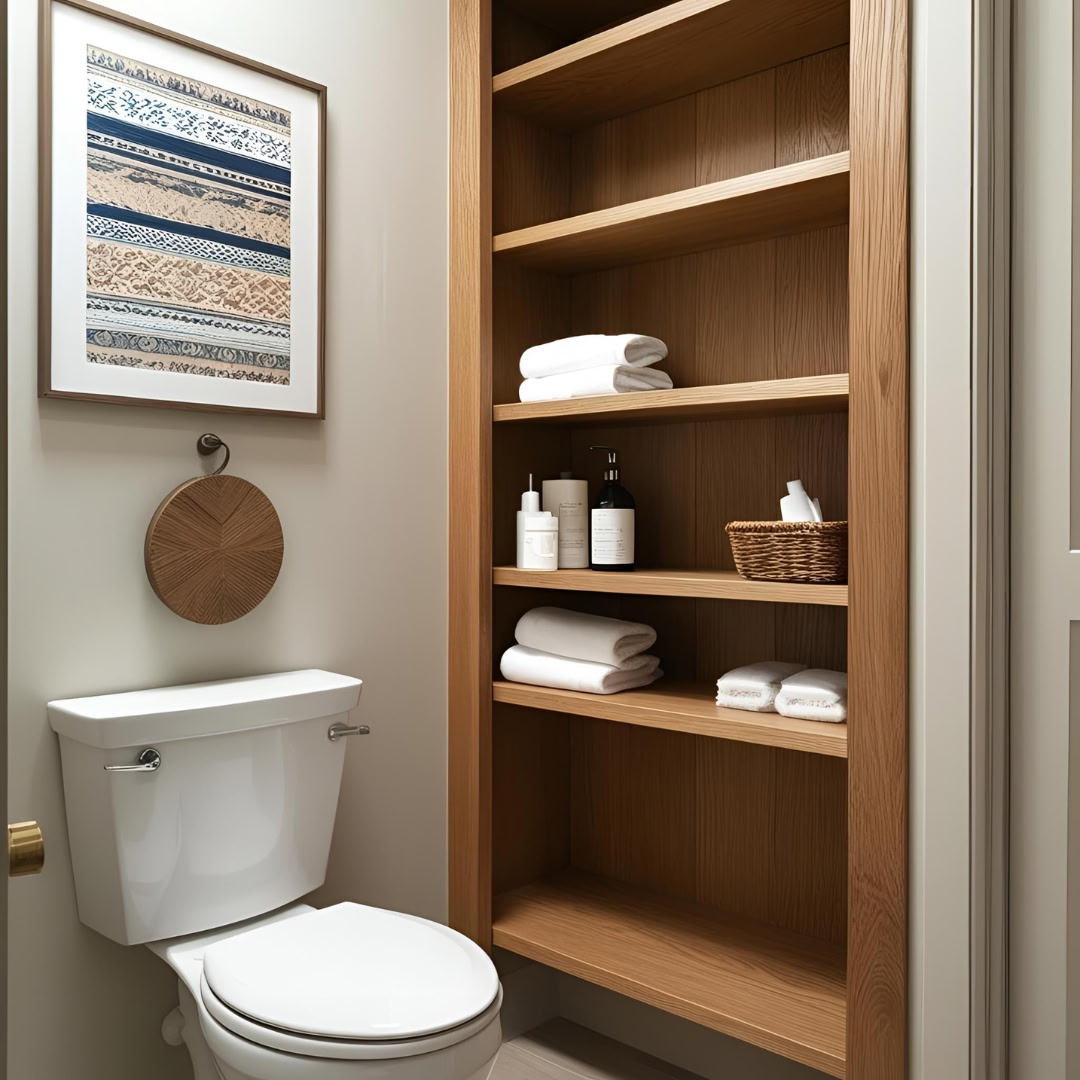 Boards in the bathroom