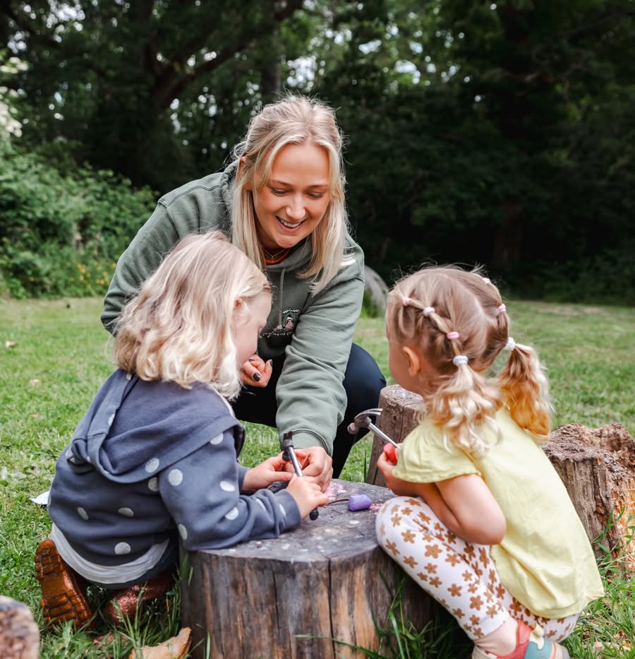 Ciara with children