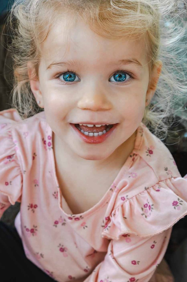 Cute girl smiling