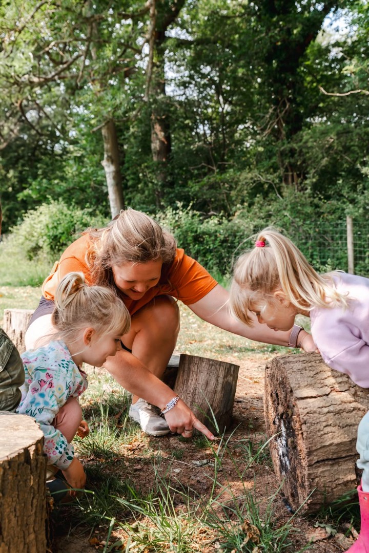 Kids spotting bugs