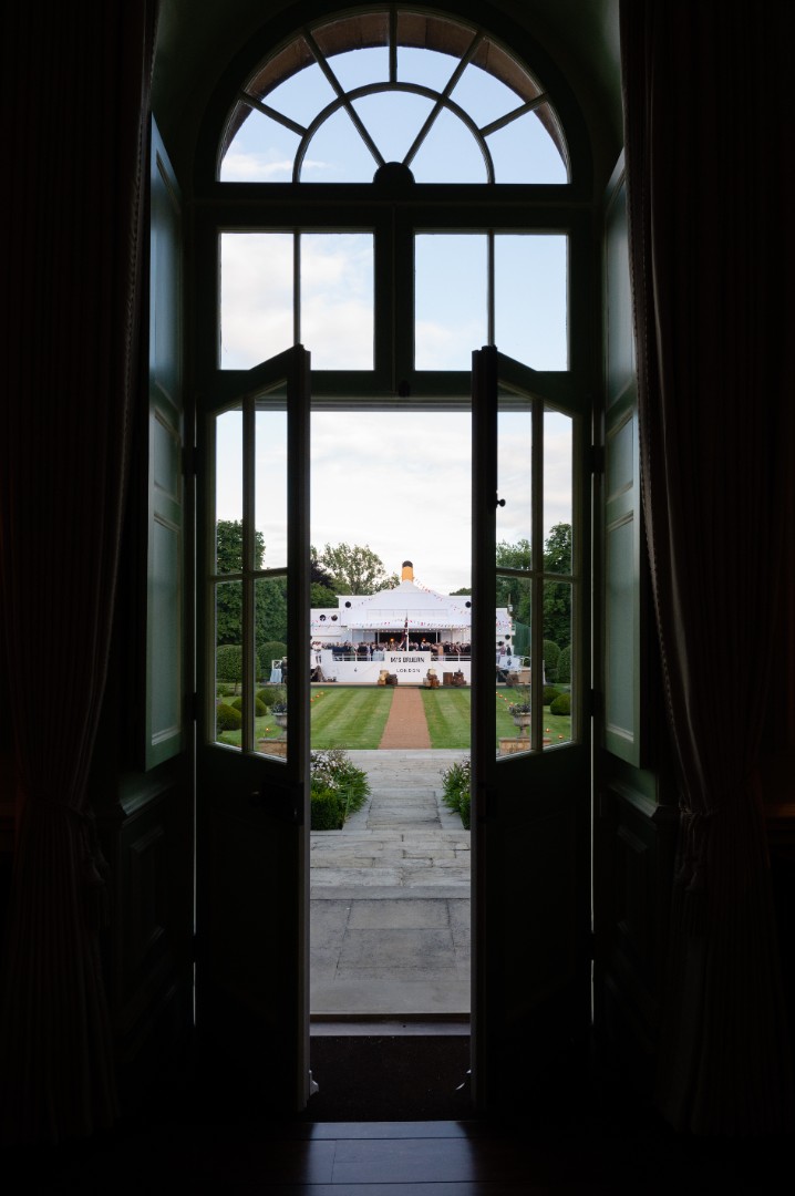 Wedding through an open window